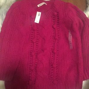 Hot pink old navy sweater
